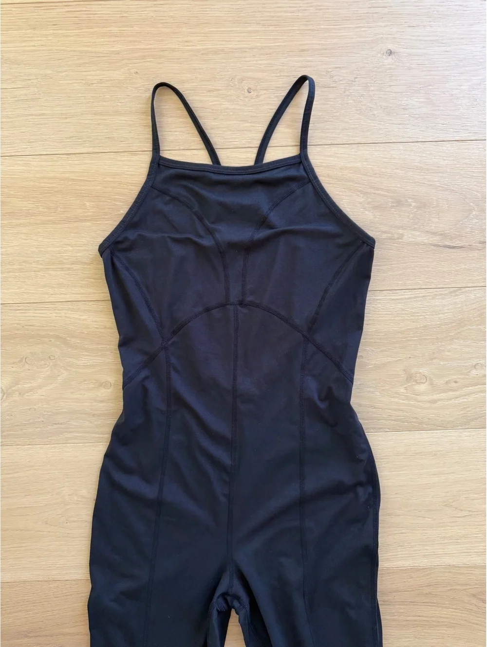 FP Movement Free People Ashford Side to Side Jumpsuit Black Open Back Size M